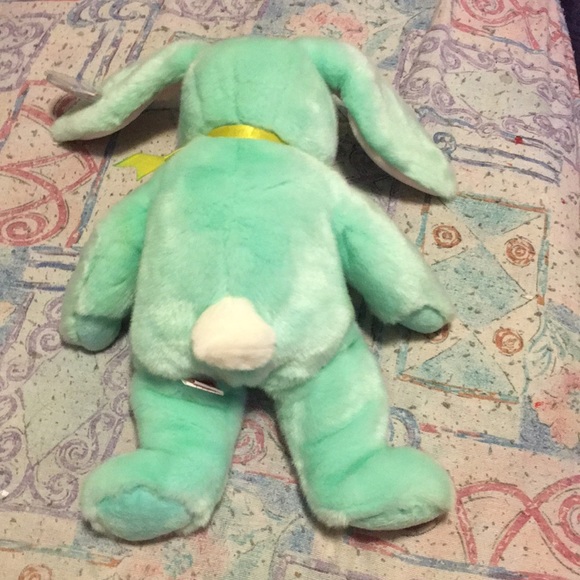 TY limited edition original beanie buddy teal bunny - Picture 4 of 5